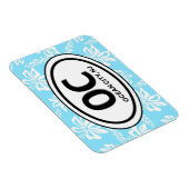 Flexible OC Ocean City NJ Blue Magnet (Côté Droit)