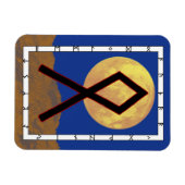 Flexible Othala Viking Rune Magnet - Accueil! (Horizontal)