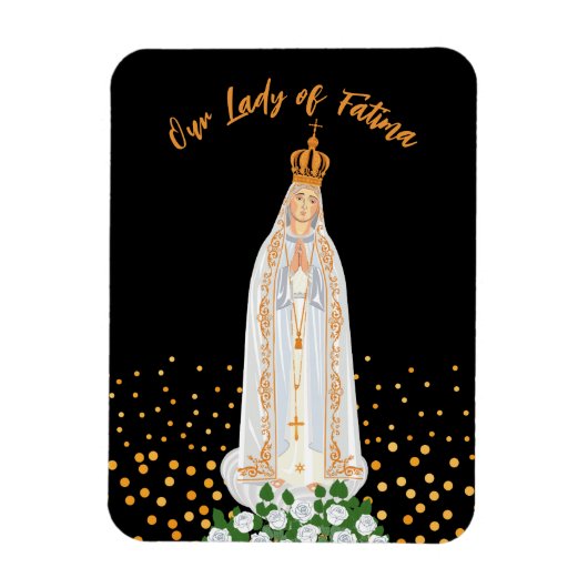 Flexible Our Lady of Fatima Procession of Candles Magnet (Vertical)