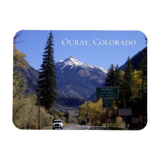 Flexible Ouray coloré, Magnet du Colorado (Horizontal)