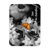 Flexible Papillon Américain Lady Sur Le Magnet Blossom (Vertical)