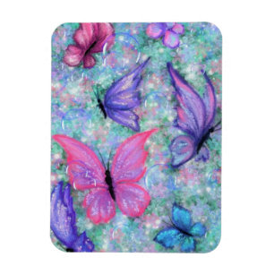 Flexible Papillons colorés Magnet
