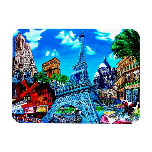 Flexible Paris Magnet Souvenir (Horizontal)