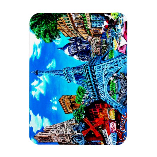Flexible Paris Magnet Souvenir (Vertical)