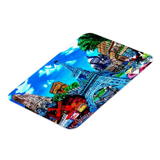 Flexible Paris Magnet Souvenir (Côté Gauche)