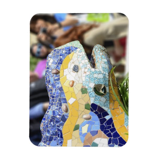 Flexible Park Guell dragon Premium Magnet (Vertical)