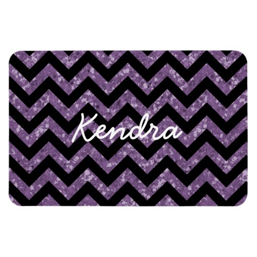 Flexible Parties scintillant Chevron Look Premium Magnet (Horizontal)