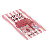 Flexible Pas d'endroit comme la maison - Wonky House Magnet (Côté Droit)