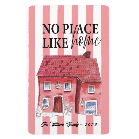 Flexible Pas d'endroit comme la maison - Wonky House Magnet (Vertical)