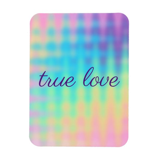 Flexible Pastel Rainbow Magnet Mariage (Vertical)