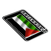 Flexible Pavillon Palestine Magnet de frigo souvenir (Côté Droit)