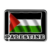 Flexible Pavillon Palestine Magnet de frigo souvenir (Horizontal)