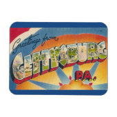 Flexible Pennsylvanie, Gettysburg Magnet (Horizontal)