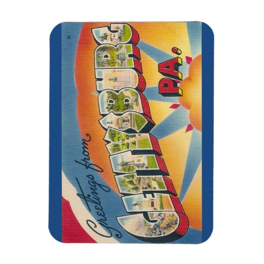 Flexible Pennsylvanie, Gettysburg Magnet (Vertical)