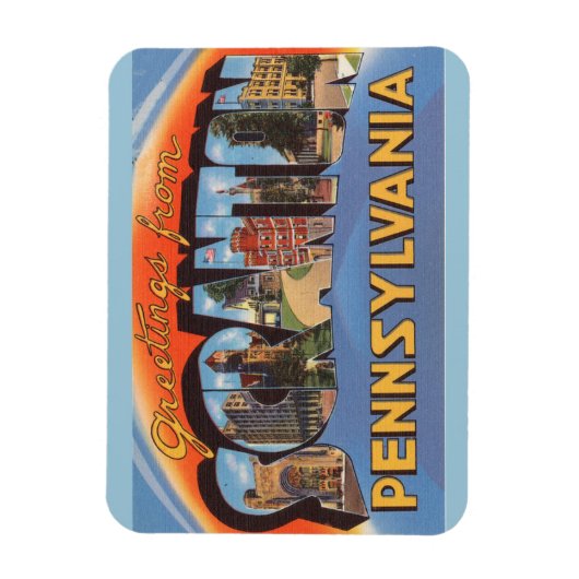 Flexible Pennsylvanie, Scranton Magnet (Vertical)