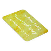 Flexible "Pensée" Jaune Power Chakra Mots Magnet (Côté Droit)