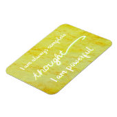 Flexible "Pensée" Jaune Power Chakra Mots Magnet (Côté Gauche)