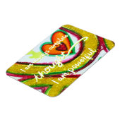 Flexible "Pensée" Jaune Power Chakra Mots Magnet (Côté Gauche)