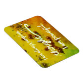 Flexible "Pensée" Yellow Power Chakra Mots Magnet (Côté Droit)