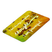Flexible "Pensée" Yellow Power Chakra Mots Magnet (Côté Gauche)
