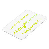 Flexible "Pensée" Yellow Power Chakra Mots Magnet (Côté Gauche)