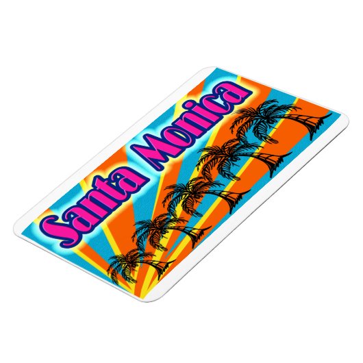 Flexible Père Noël Monica 5 Palm Trees Magnet (Côté Gauche)