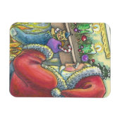 Flexible Père Noël Stocker Stuffer CHRISTMAS MAGNET (Horizontal)