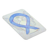 Flexible Périwinkel Blue Awareness Ruban Angel Art Magnet (Côté Droit)