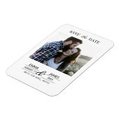 Flexible Personalized Photo Wedding Fridge magnet (Côté Gauche)