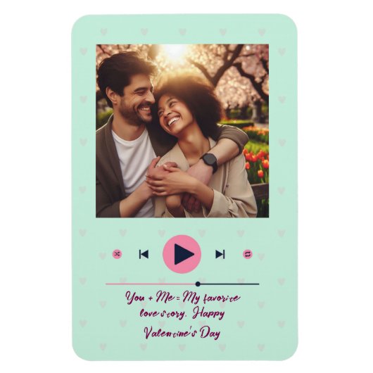 Flexible Personalized Valentine's Day Photo Magnet (Vertical)