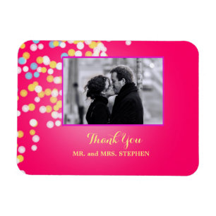 Flexible Personnalisé Mariage Favoriser Merci Photo Magnet