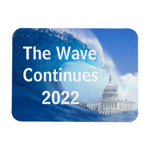 Flexible Personnaliser Blue Wave Election 2022 Magnet