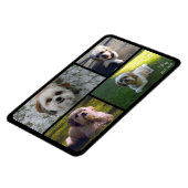 Flexible Pet Memorial Photo Collage Nom avec Dates Magnet (Côté Gauche)