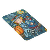 Flexible PETIT rectangle HALLOWEEN MAGNET DE TÉMOIN ET DOLL (Côté Droit)