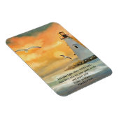 Flexible Phare coucher de soleil Bible Verse Magnet (Côté Droit)