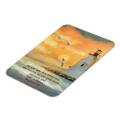 Flexible Phare coucher de soleil Bible Verse Magnet (Côté Gauche)