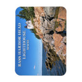 Flexible Phare de Bass Harbour Head, Maine Photo Magnet (Vertical)