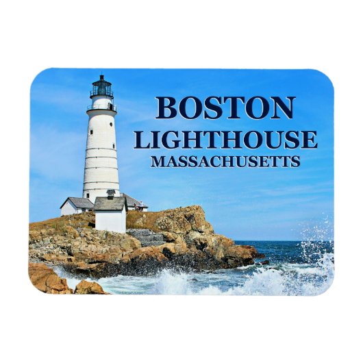 Flexible Phare de Boston, Massachusetts Flex Magnet (Horizontal)