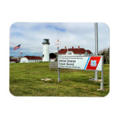 Flexible Phare de Chatham, Cape Cod Massachusetts Magnet (Horizontal)