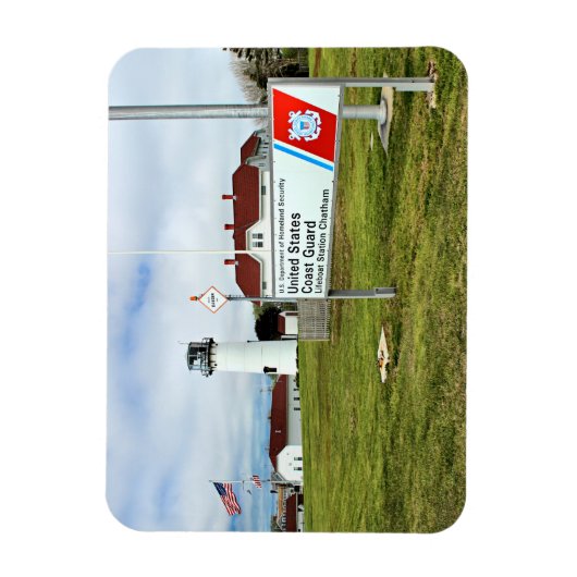 Flexible Phare de Chatham, Cape Cod Massachusetts Magnet (Vertical)