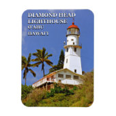 Flexible Phare de Diamond Head, Hawai'i Flexi Magnet (Vertical)