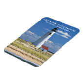 Flexible Phare de Great Point Nantucket MA Magnet (Côté Gauche)