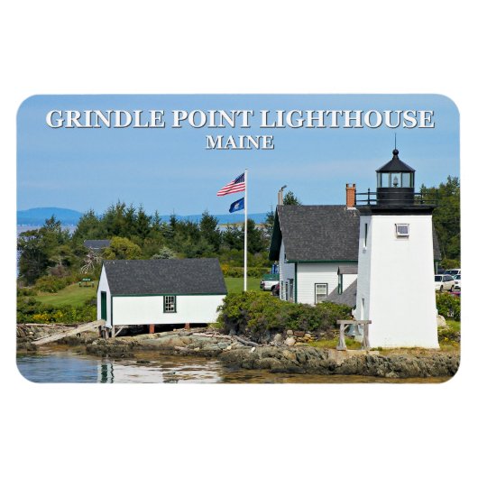 Flexible Phare de Grindle Point, Magnet Flexi du Maine (Horizontal)