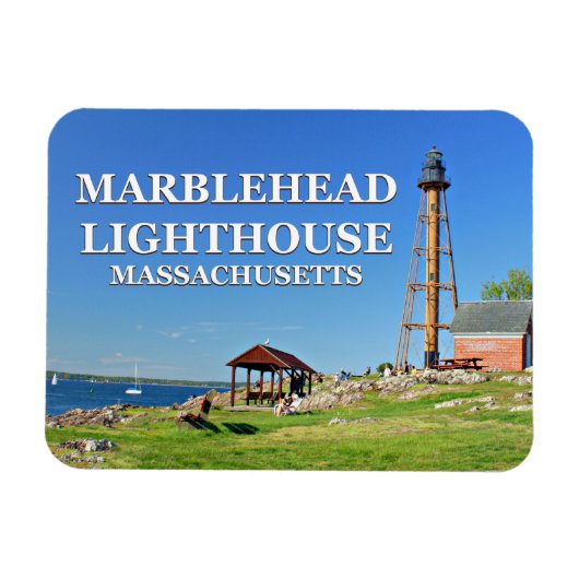 Flexible Phare de Marblehead, Massachusetts Flexi Magnet (Horizontal)