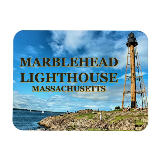 Flexible Phare de Marblehead, Massachusetts Flexi Magnet (Horizontal)