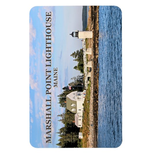 Flexible Phare de Marshall Point, Maine Flexi Magnet (Vertical)