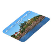 Flexible Phare de Owls Head, Maine Photo Magnet (Côté Gauche)