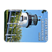 Flexible Phare de Owls Head, Maine Photo Magnet (Horizontal)