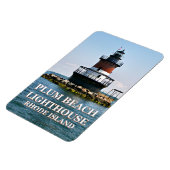 Flexible Phare de Plum Beach, Rhode Island Photo Magnet (Côté Gauche)