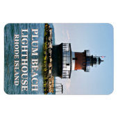 Flexible Phare de Plum Beach, Rhode Island Photo Magnet (Horizontal)